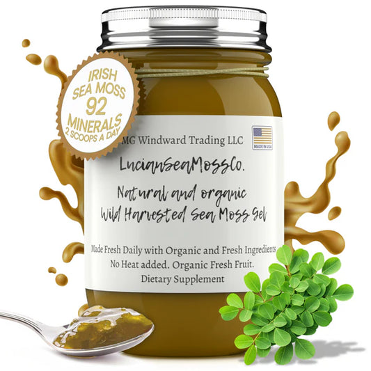 Buy 2 Get 1 FREE! Wildcrafted Alkaline Irish Sea Moss Gel Infused with Moringa