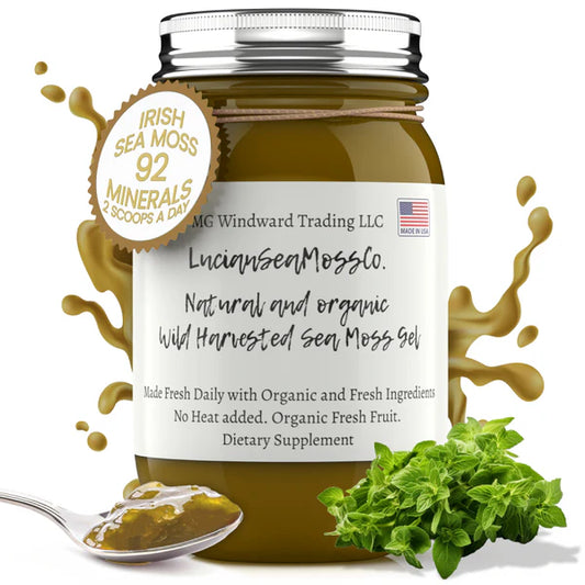 Buy 2 Get 1 FREE! Holy Basil Infused Certified Wild Harvested Organic Sea Moss Gel Dr. Sebi Inspired