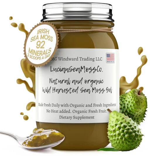 Organic Irish Sea Moss Gel Infused with Soursop