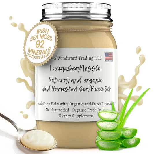 Buy 2 Get 1 Free! Alkaline Organic Irish Sea Moss Gel Infused with Organic Aloe Vera 100% Organic, Dr. Sebi Inspired