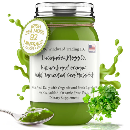 Buy 2 Get 1 FREE! Cilantro Infused Certified Wild Harvested Organic Sea Moss Gel Dr. Sebi Inspired